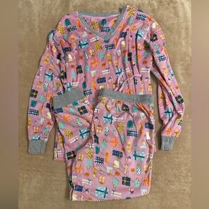 Cozy Pink Cuddl Duds Pajamas with Fun Print